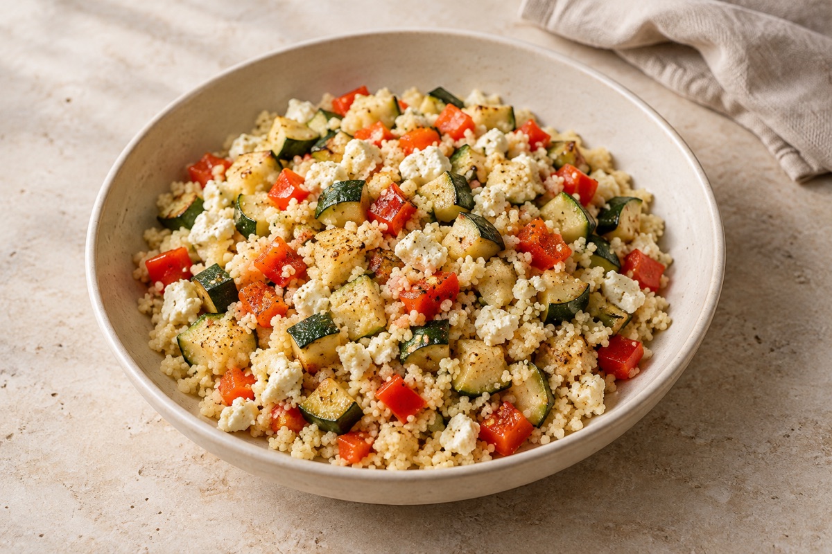 Gemüse-Couscous mit Feta