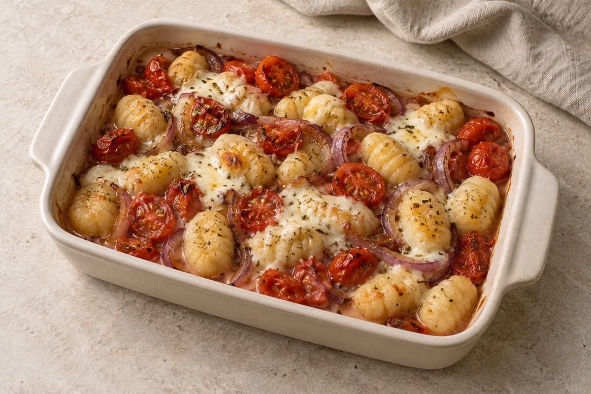 Gnocchi-Tomaten-Auflauf