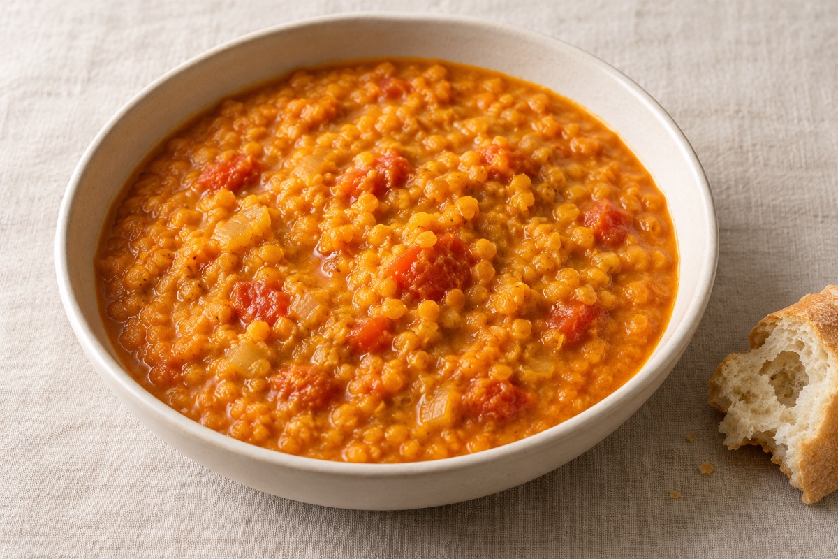 Linsen-Kokos-Dal für zwei
