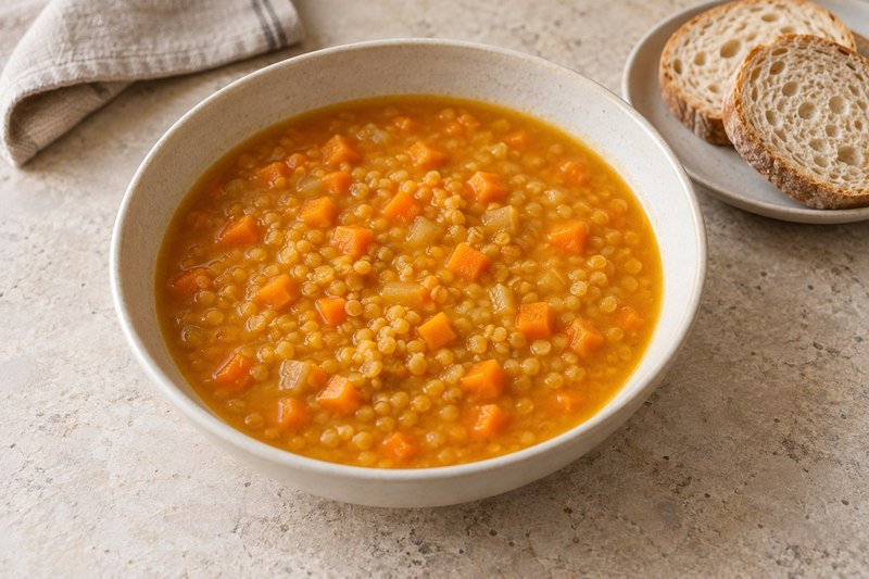 Möhren-Linsen-Suppe
